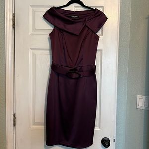 Ellen Tracey, Size 6, Eggplant colored dress